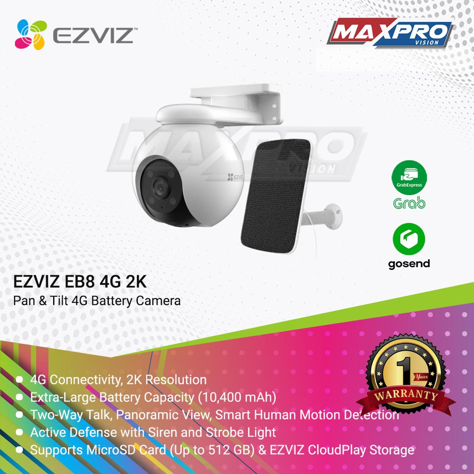 ezviz eb8 4g 2k with solar panel kit ezviz eb8 4g 2k with solar panel kit